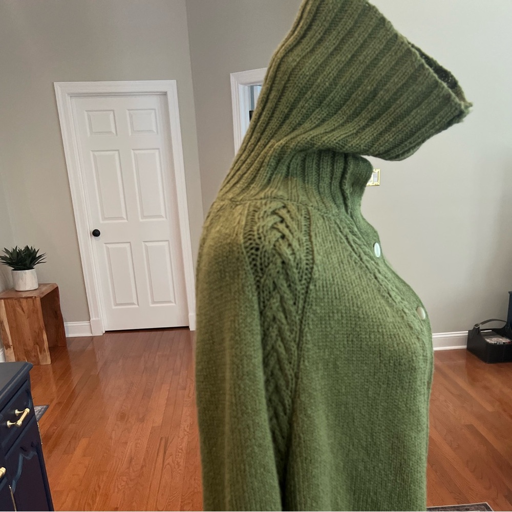Talbots Sweater Cape / Poncho Button Down Size Sm… - image 6